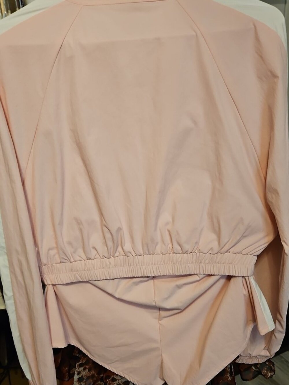 Light Pink Women's Rhinestone Jacket and Matching Shorts Set